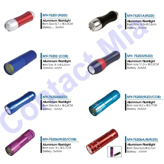 Wholesale 9 LED Mini Torch with COB Technology, AAA Battery Operated - Ideal for Kids