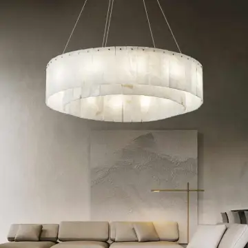Customizable Modern Luxury Pendant & Chandelier Lights for Hotel Lobbies and Villas: marble and brass designs