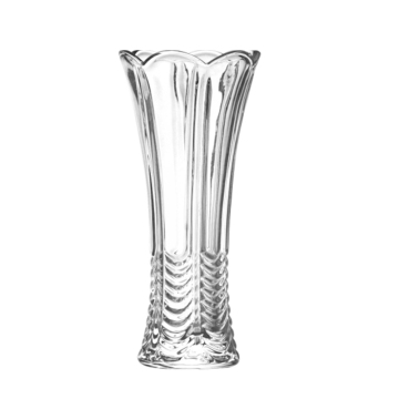 Modern 20CM Tall Centerpiece: Clear Glass and Crystal Flower Vase for Home Party Tables