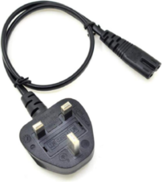 UK plug to C7 AC Power Cord