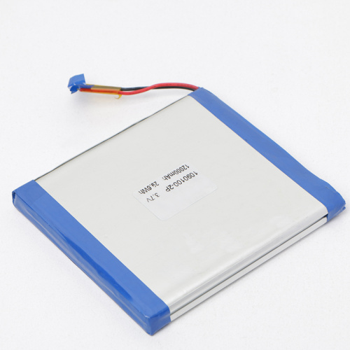 High Capacity 1090100 3.7V 12000maAh Lithium Polymer Battery