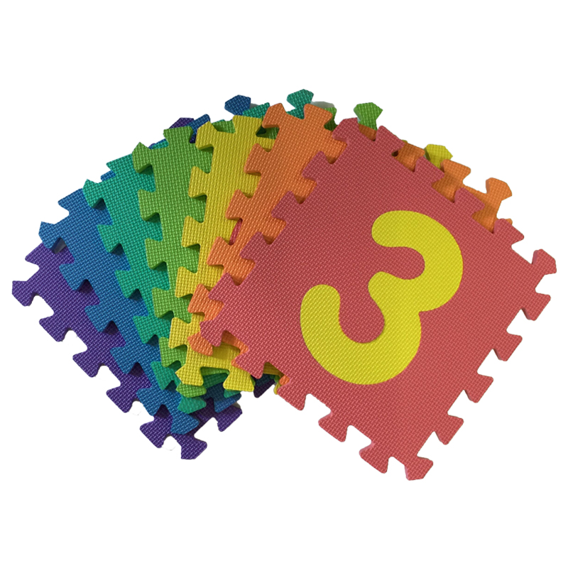 10 pcs Soft EVA Foam Baby Children Kanak-kanak Main Mat Number Puzzle Jigsaw Activity Foam Soft Padded - Numbers Mats