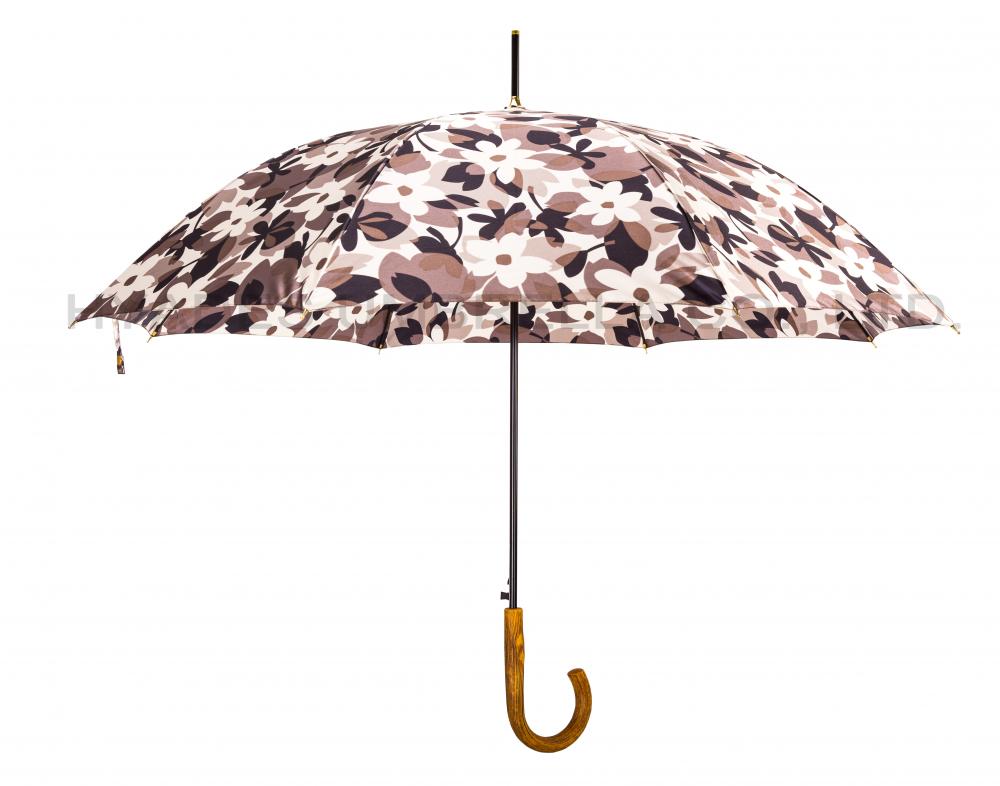 Parapluie de bâton floral pour dames