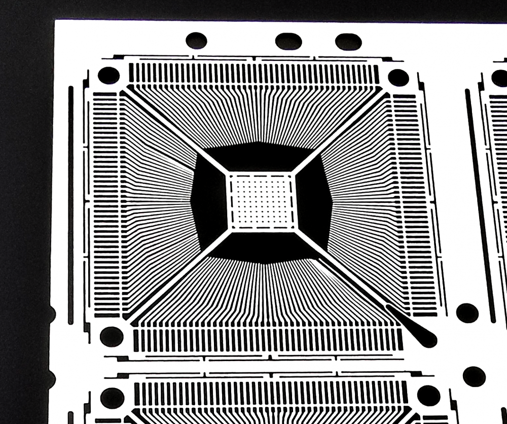 Gravure du cadre du plomb ic alliages de fer fer à semi-conducteur