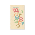 Hard Cover Paper Spiral Address Book