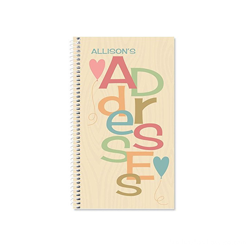 Hard Cover Paper Spiral Address Book