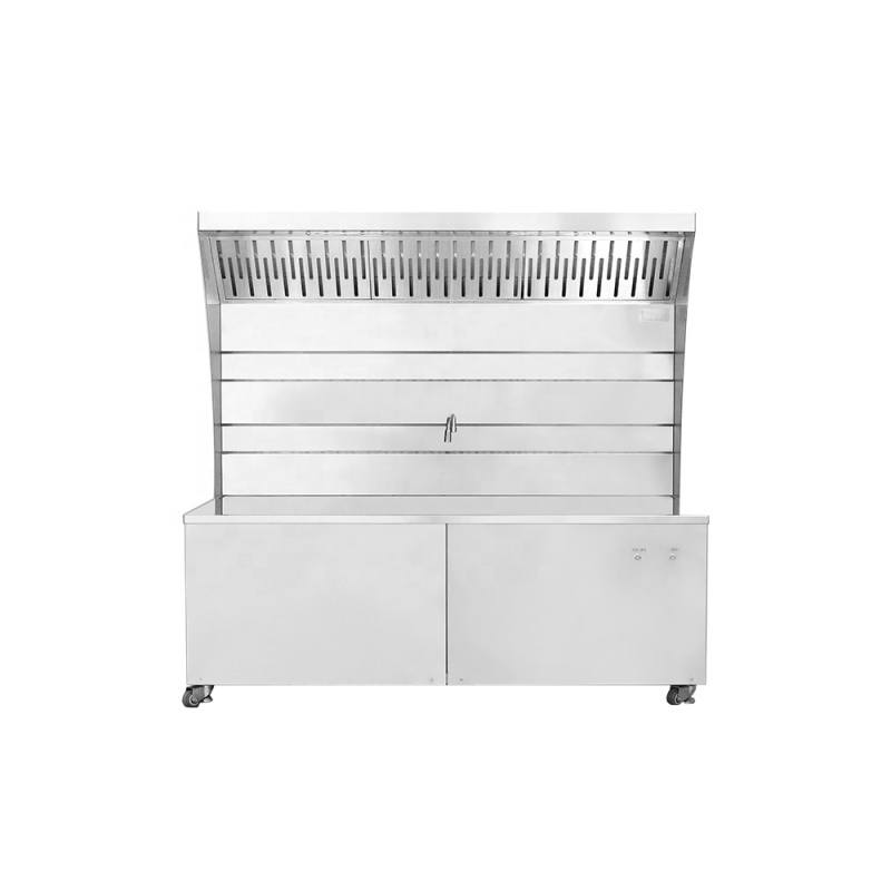 All-In-One Kitchen Exhaust Hood with cooking pot