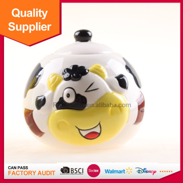 Hot selling manufacturer cow design candy jars