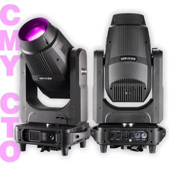 MarsLite 500W LED 3-in-1 BSW Beam, Spot, and Wash CTO CMY Moving Head Light for Pro Theatre, Teletorium, and Stage Lighting