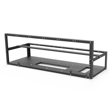 12-GPU Graphics Card Rig: Steel Opening Air Cooling Rig Frame Case for 6GPU, 8GPU, and 12GPU - In Stock