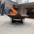 Portable and assemblable Corten Steel Fire Pit