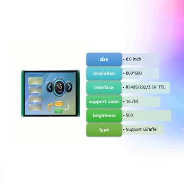 8 Inch TDO HMI IPS Touch Screen 800*1280 with 16.7M Colors - UART TFT LCD Display