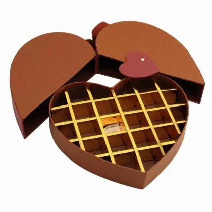 Love Heart Chocolate Gift Paper Drawer Box