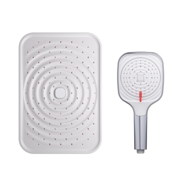 New Self-descaling Shower Head Shower Hand with Multiple Spray Modes Chrome Black Creamy White