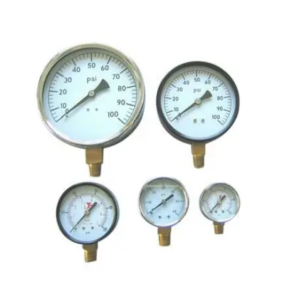 stainless steel liquid filled wika pressure gauge