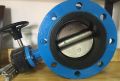 Ganda flange gear-box besi cor butterfly valve