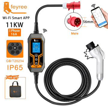 Feyree 16A EV Wallbox 11kW Commercial AC Fast Charger Station