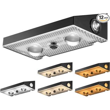 Luz de valla solar triédrica