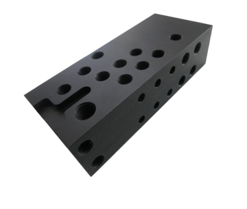 Blok katup hidrolik disesuaikan aluminium manifold