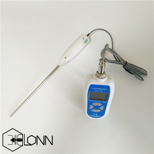 High Accuracy Laboratory Digital Thermometer with Stainless Steel Probe