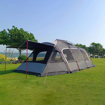 Luxury Hotel Tent With Bathroom: Shoulder Professional Design Geometry Waterproof Safari Glamping Tunnel Tent