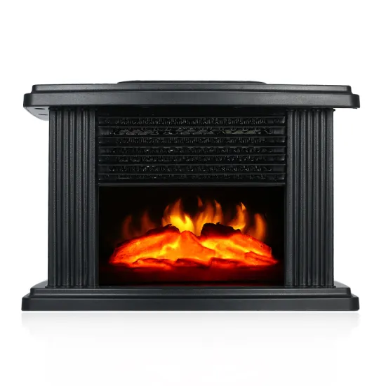 Electric Fireplace Heater Portable Household Heater Desktop Flame Heater Stove 1000W Warmer Air Fan For Living Room EU Plug
