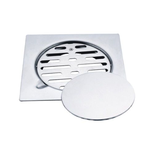 Anti-odor square bronze floor drain with removable cover