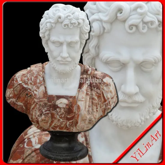 Natural Stone Man Bust Sculpture For Home Decoration