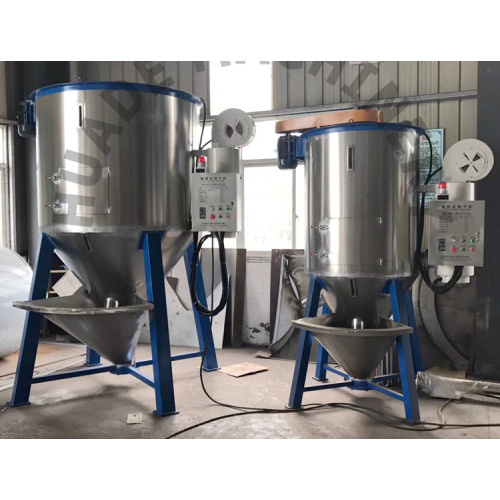 HDPE with pigment drying mixer