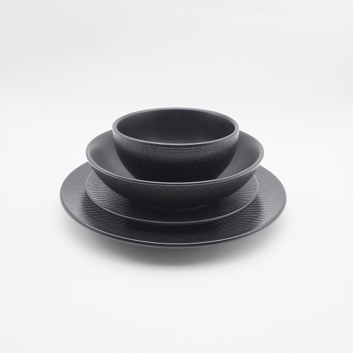 Горячая продажа скандинавской керамической посуды Черной посуды