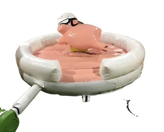 Inflatable Mechanical Rodeo Pig for Amusement Parks - For Sale