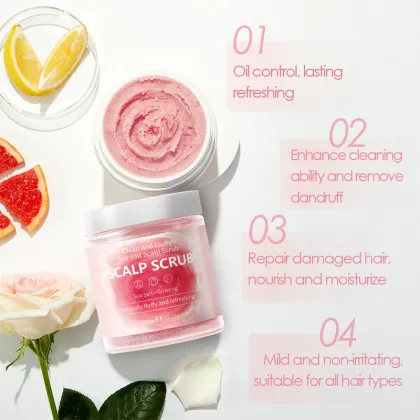 Anti Dandruff Scalp Scrub Shampoo with Exfoliating Hair Massage