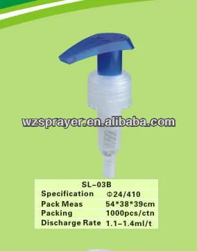 Plastic Left-Right Lotion Pump,SL-03B,24mm