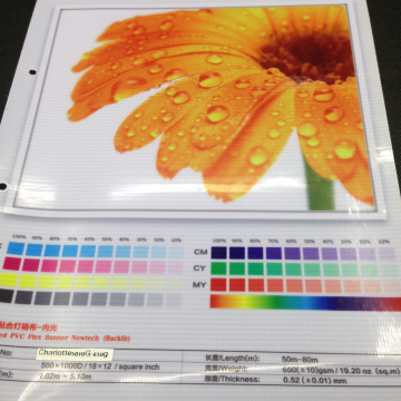 cold lamination Backlit pvc pana flex banner