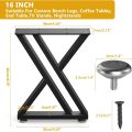רגלי שולחן קפה בצורת Y בצורת 16 אינץ'
