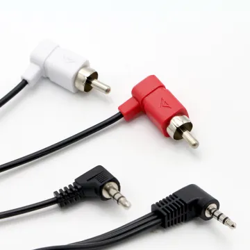 RCA Connector Cable OEM Silver Polybag Accept Braid