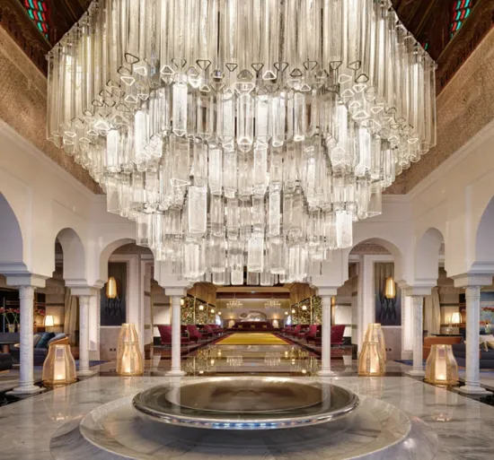 Large Crystal Chandelier for Hotel Hall lobby banquet