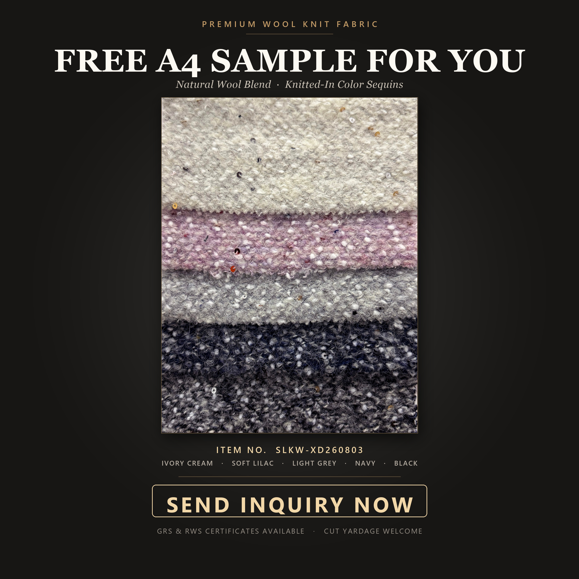 Sequin Boucle Fabric
