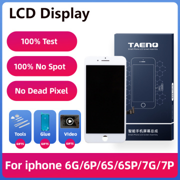 TAENO HD LCD Display For iPhone 6 6S 6SP Screen Replacement Full Assembly Complete Display With Frame AAAA Mobile Phone LCDs