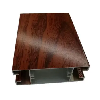 6063 high glossy wood grain aluminum profiles
