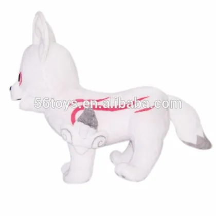 promotional wholesale white wolf plush toy