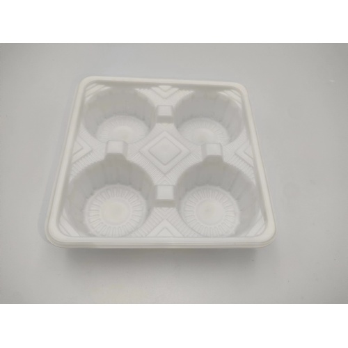 Blister white PP plastic food divider tray