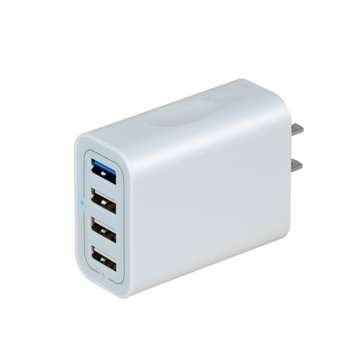 Cargador USB de 4 puertos 40W QC3.0 Cargador de pared