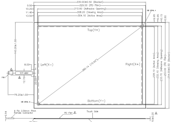 15 inch AMT 4-wire Resistive Touch Panel 9102