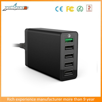5V/9V/12V Multi USB Ports USB Wall Charger Adapter with QC2.0 Quick Charger