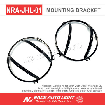 N2 Best TJ Euro-Style Headlight Guards for 97-06 Jeep Wrangler TJ & Unlimited