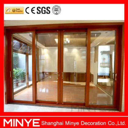 Stacking glass door design /sliding glass doors made in China Shanghai factory