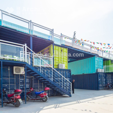 tienda de contenedores de parada de tienda prefabricada portátil personalizada