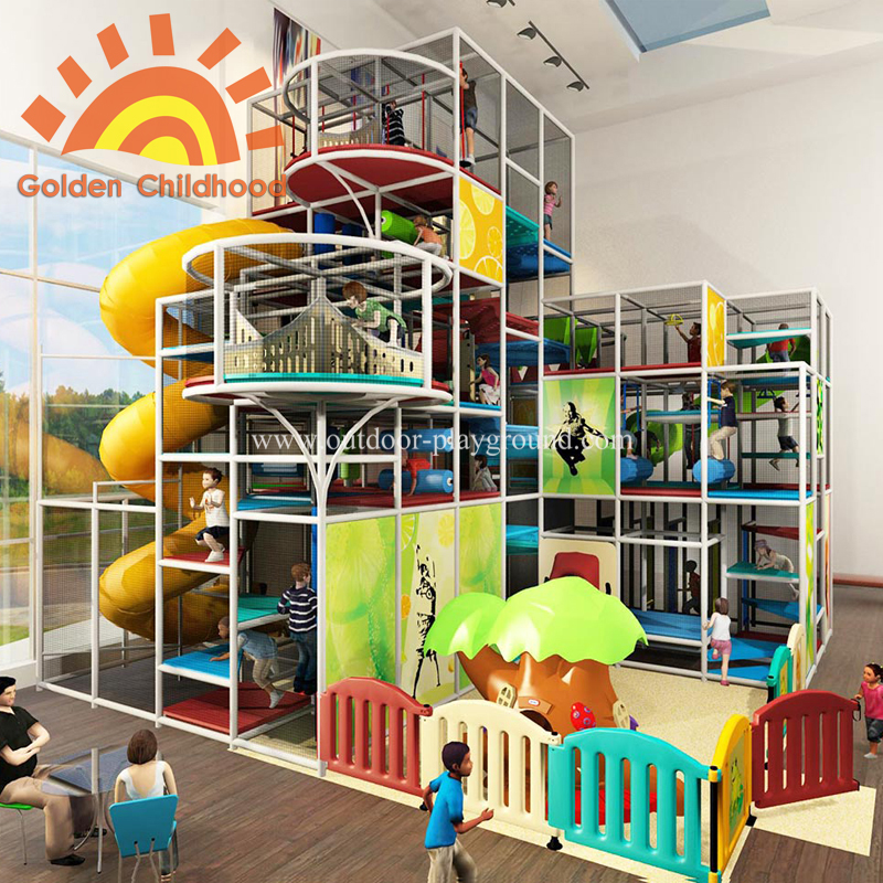 New design kids large slide indoor amusement