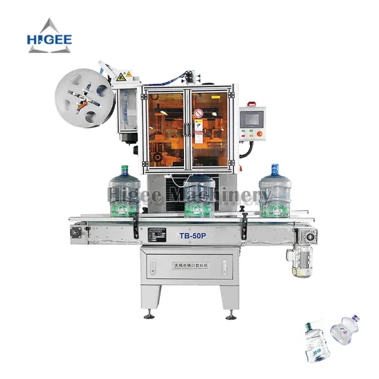 5 Gallon Shrink Sleeve Labeling Machine with Electronic Steam Shrink Tunnel for Glass Bottles